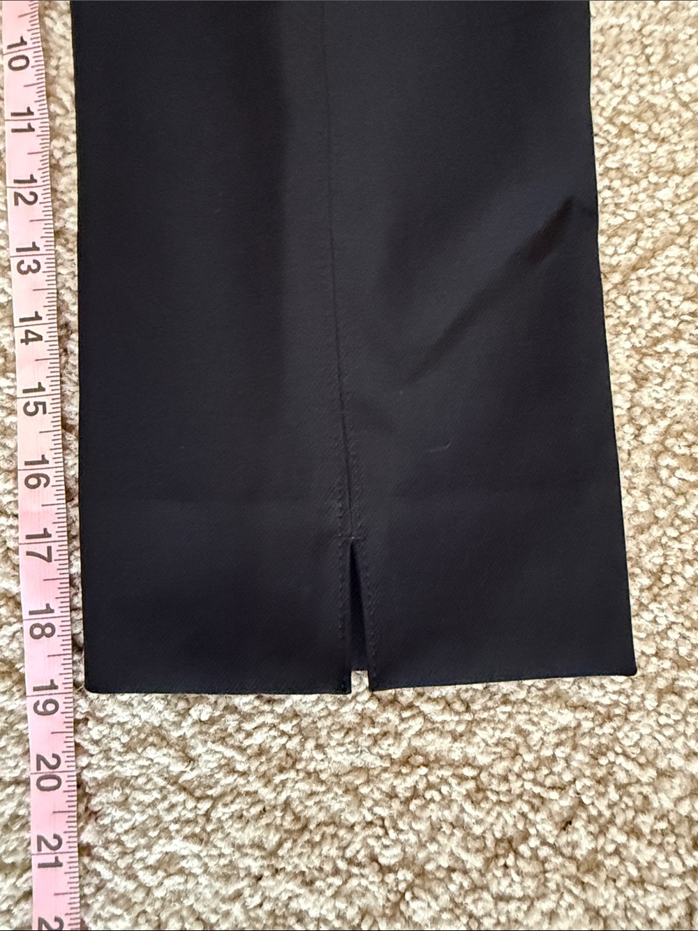 White House Black Market Men's Black Dress Pants - Tailored Cropped Fit - Picture 7 of 7